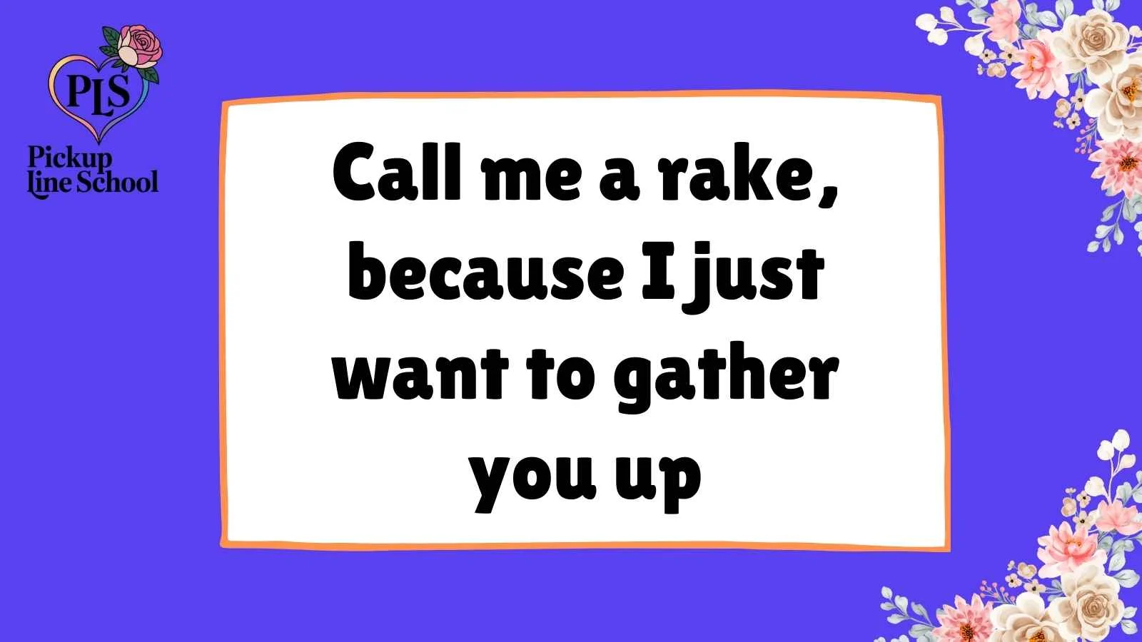 Autumn Pick Up Lines