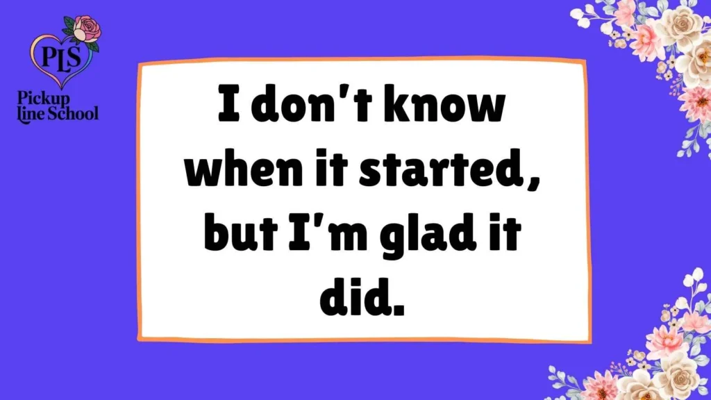 Pick Up Lines for a Crush