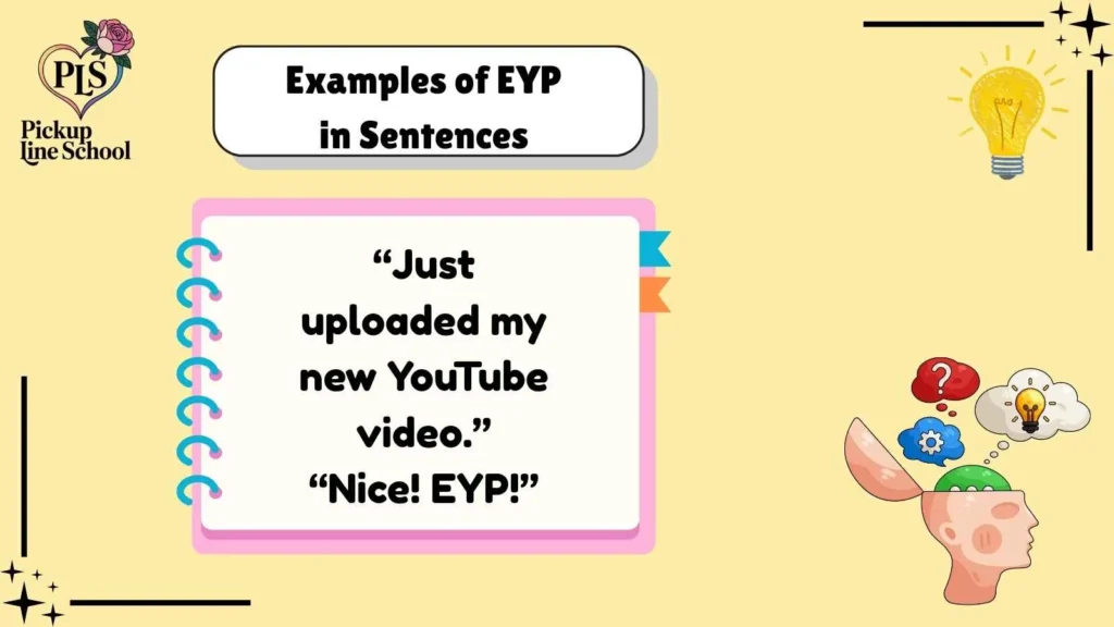 Examples of EYP in Sentences