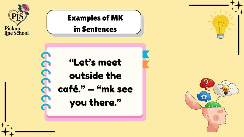 Examples of MK in Sentences