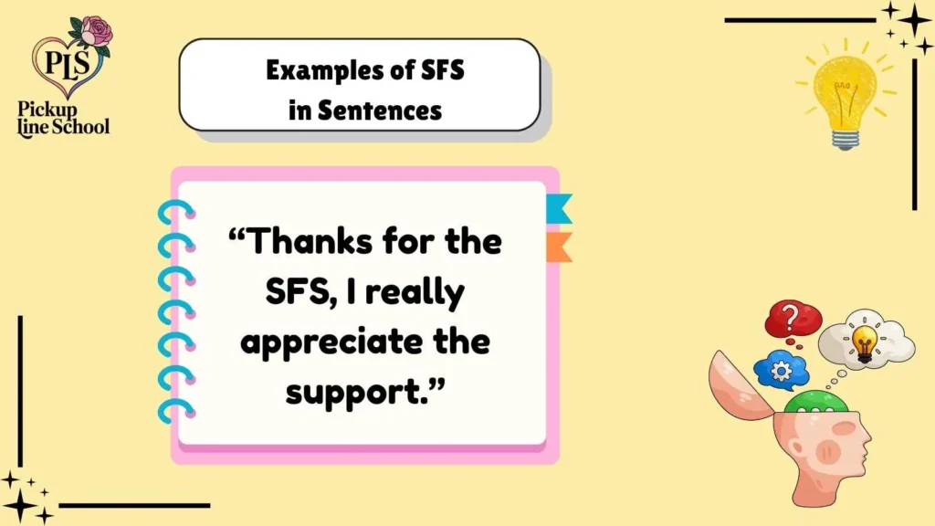 Examples of SFS in Sentences