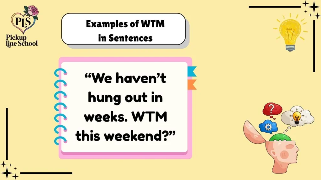 Examples of WTM in Sentences