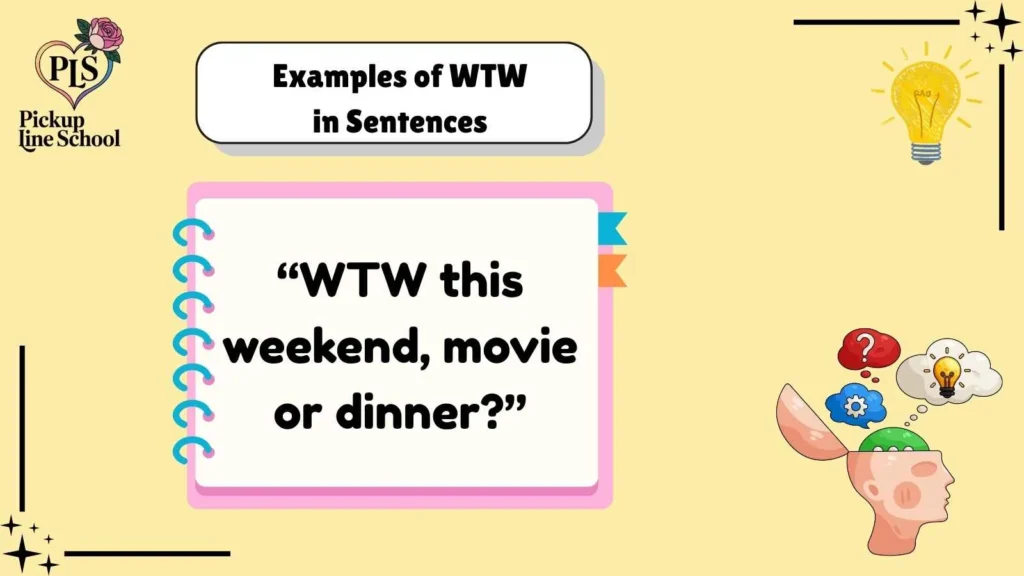 Examples of WTW in Sentences