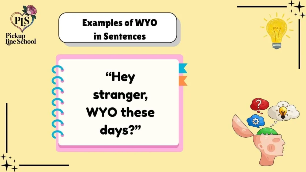 Examples of WYO in Sentences