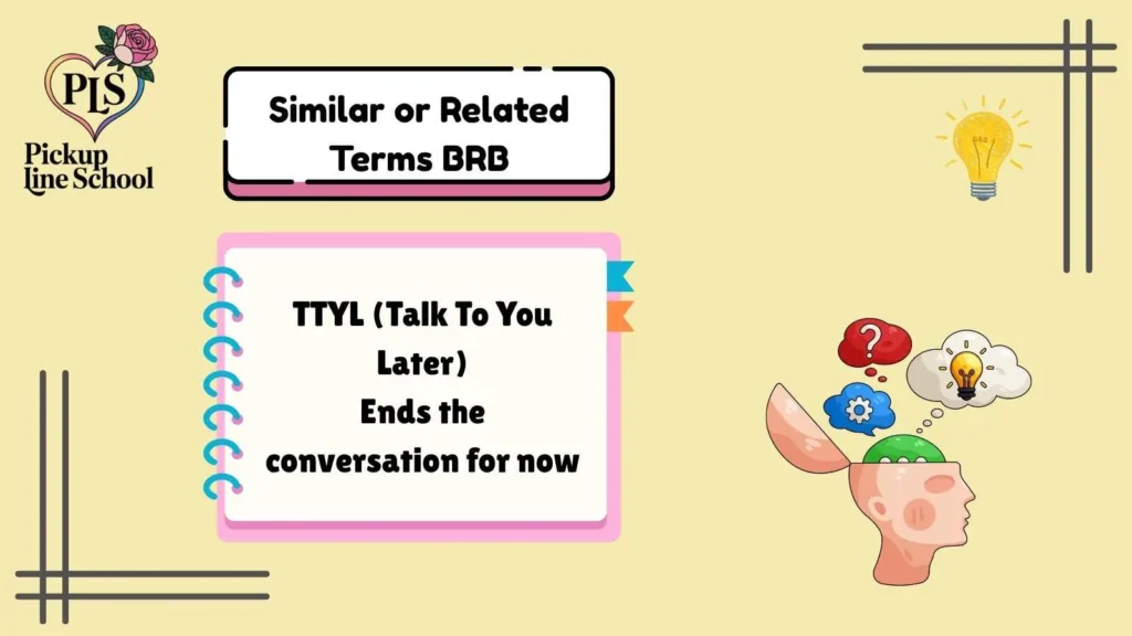 Similar or Related Terms BRB