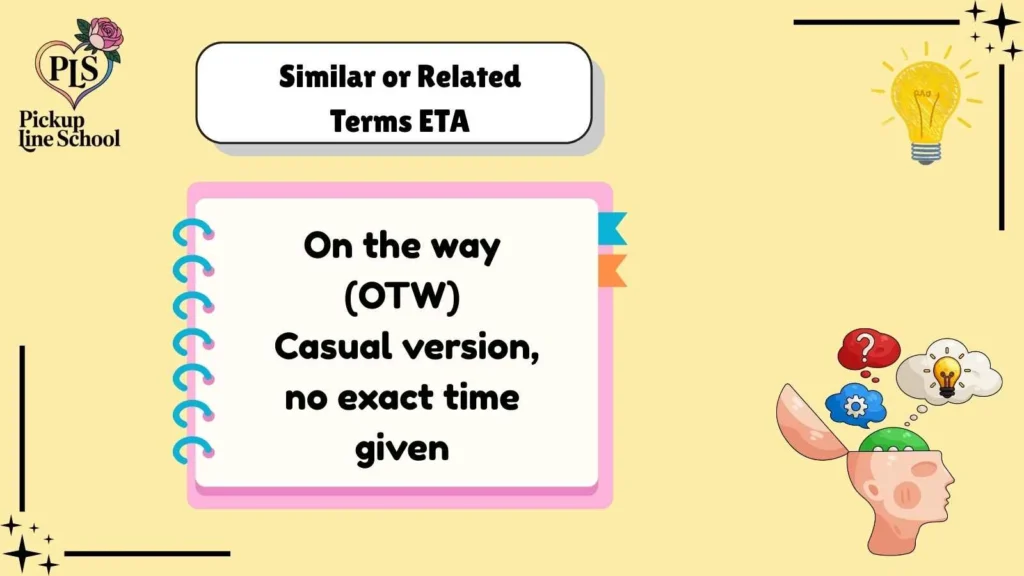 Similar or Related Terms ETA