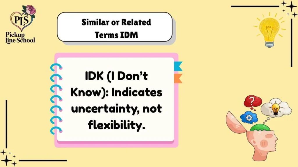 Similar or Related Terms IDM