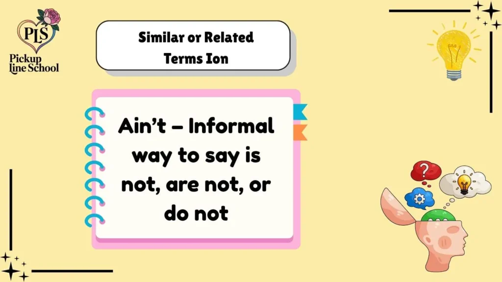 Similar or Related Terms Ion