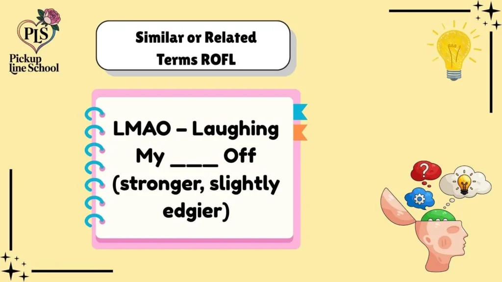 Similar or Related Terms ROFL