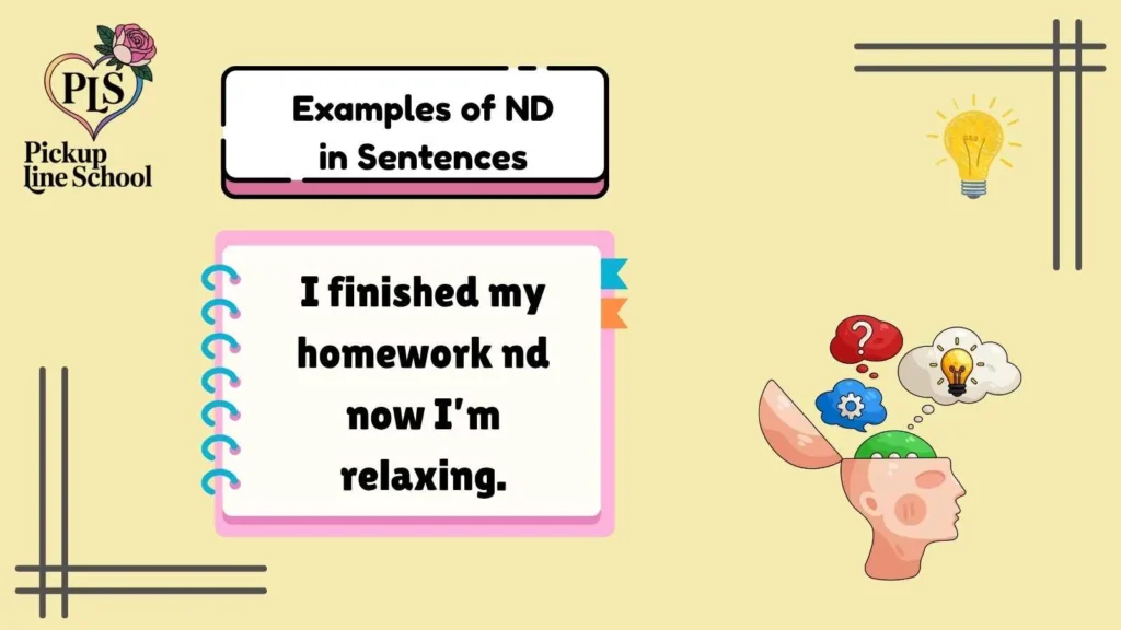 Examples of ND in Sentences