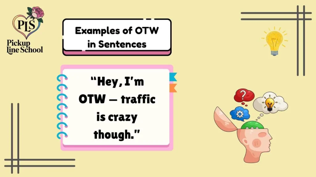 Examples of OTW in Sentences
