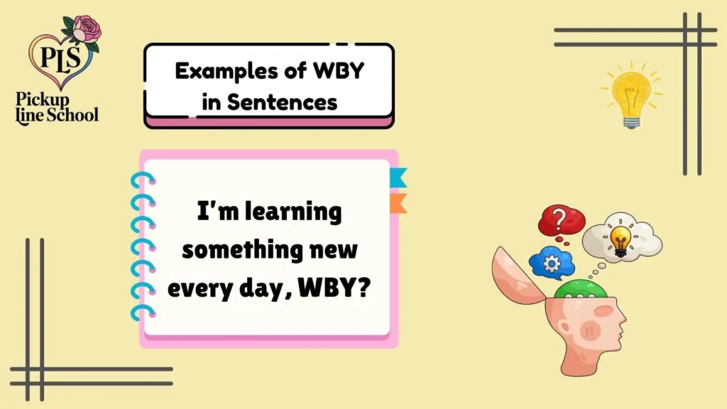Examples of WBY in Sentences