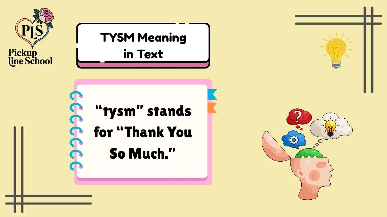 TYSM Meaning in Text