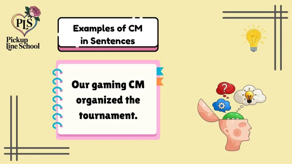 Examples of CM in Sentences