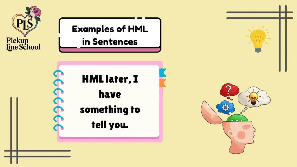 Examples of HML in Sentences
