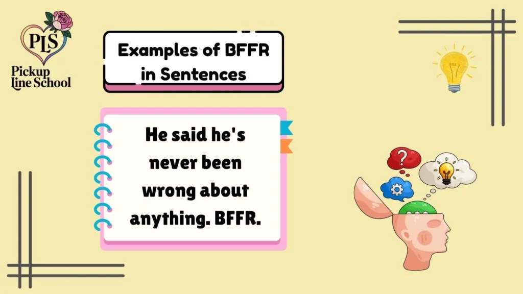 Examples of BFFR in Sentences