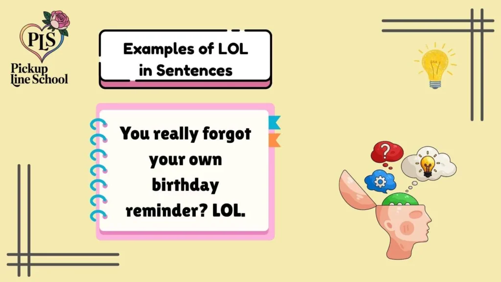 Examples of LOL in Sentences