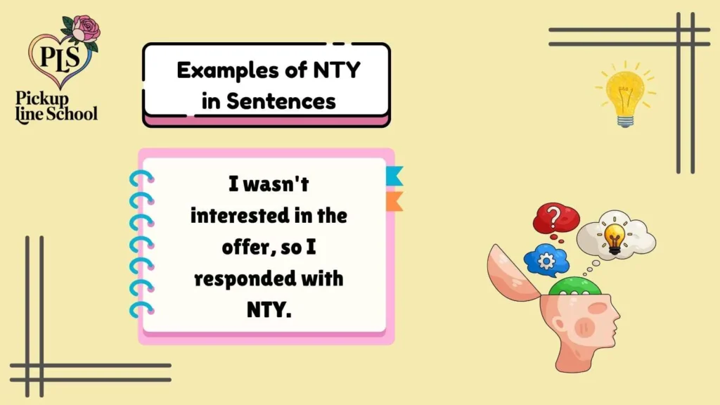 Examples of NTY in Sentences