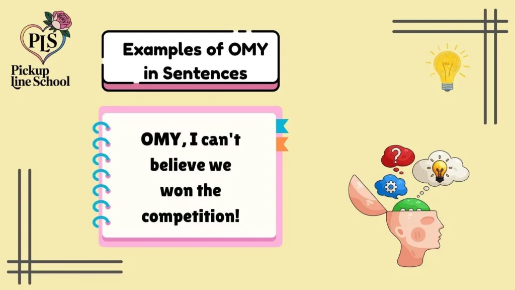 Examples of OMY in Sentences