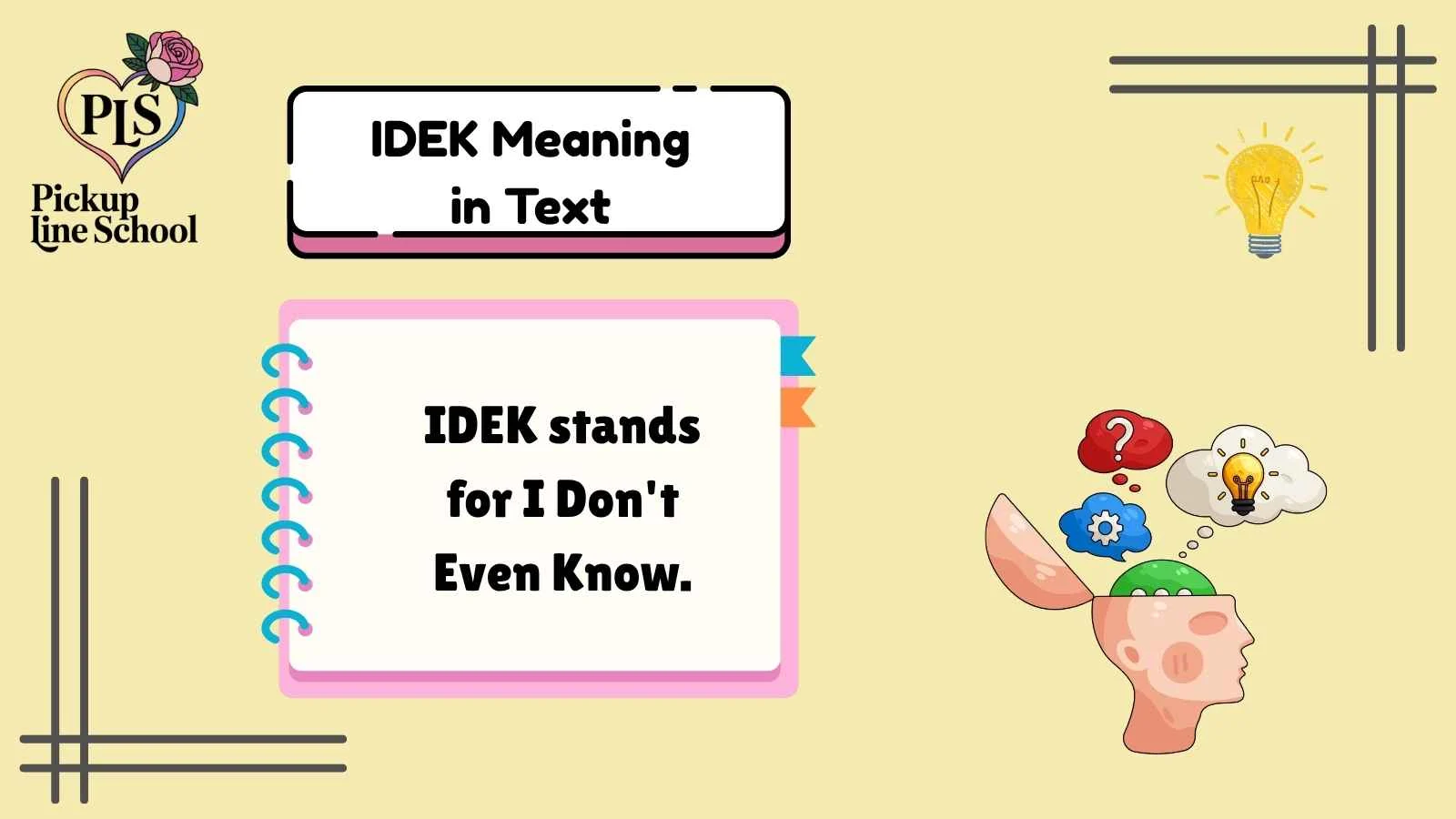 IDEK Meaning in Text